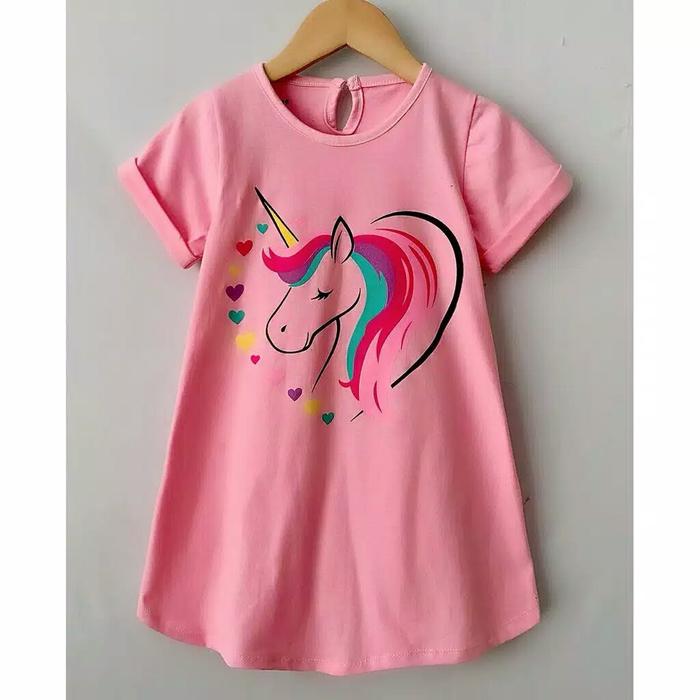 Gambar Dress Anak Smilee Sablon Daster anak Baju Anak Perempuan - BabyPink, Size 2th dari AristaYasna Shop undefined Tokopedia