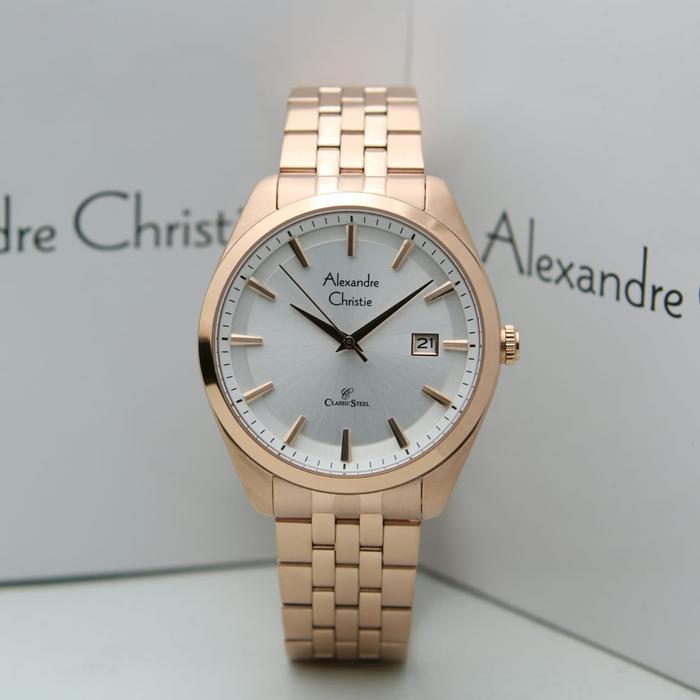 Gambar [ ORIGINAL ] Jam Tangan Pria / Cowok Alexandre Christie 8635 AC 8635 - ROSEGOLD dari TOKOJAMKU_NEW undefined Tokopedia