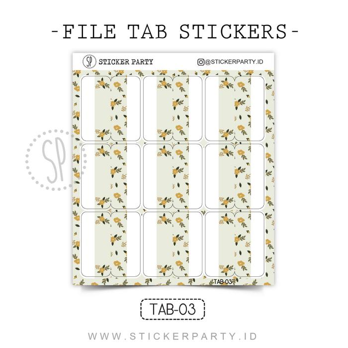 Gambar [StickerParty] Stiker Label Pembatas Buku DIY Index File Tab Shabby - Beige (TAB-03) dari Sticker Party undefined Tokopedia