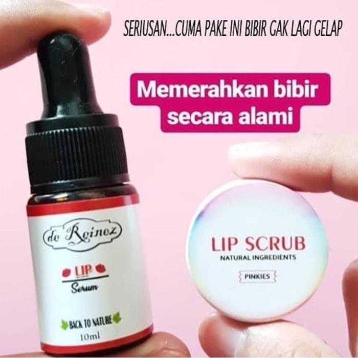 Gambar Lip serum de reinez + scrub / Pelembab bibir/ Pemerah bibir dari Wes Goods undefined Tokopedia
