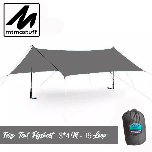 Gambar D'GREEN Tarp Tent Flysheet Ultralight 19 Loop 3*4 Meter - Hitam, FLYSHEET dari MTMASTUFF undefined Tokopedia