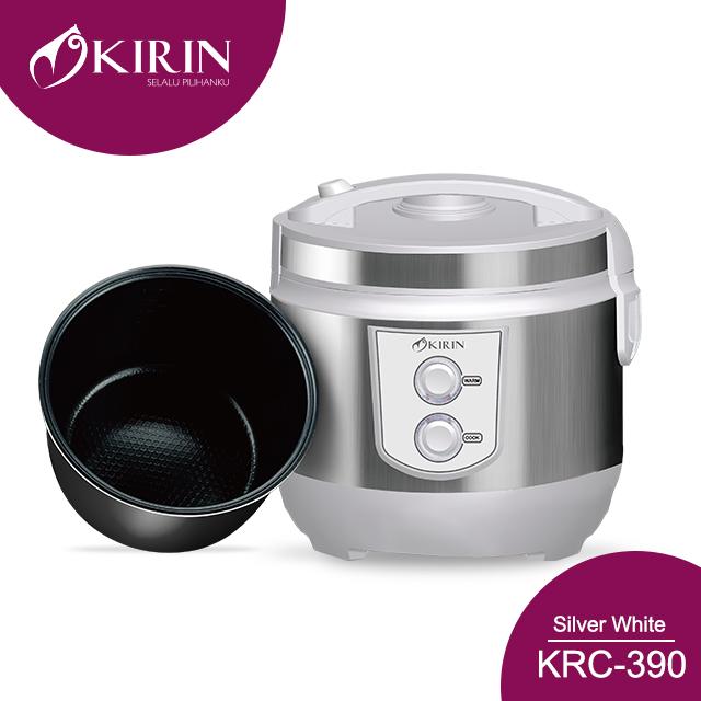 Gambar KIRIN RICE COOKER 2.0 LITER KRC-390 (NEW) Hard Anodized 1,7mm - Silver White dari Kirin.indonesia undefined Tokopedia