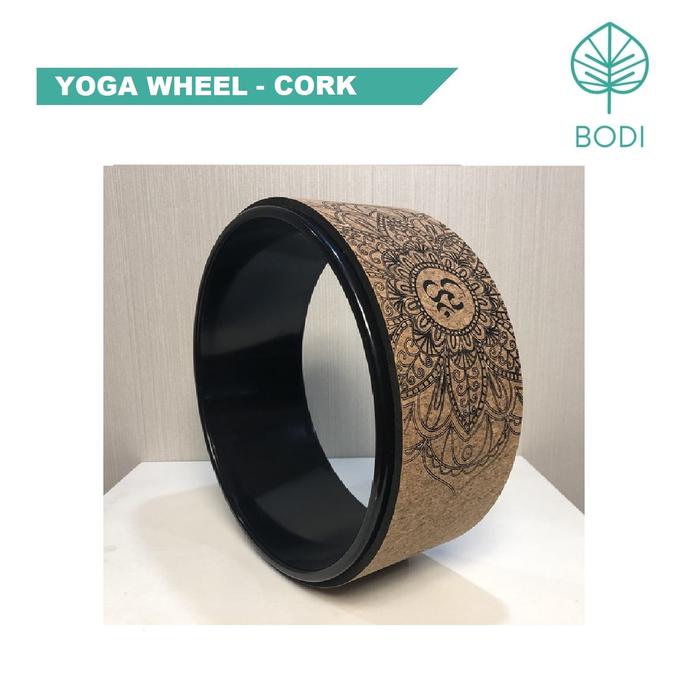 Gambar Premium Yoga Wheel / Roda Yoga| Cork Wheel - Mandala - Hitam dari Bodi Yoga undefined Tokopedia