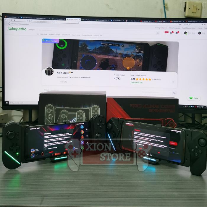 Gambar Asus Kunai Gamepad Controller ROG Phone 2 dual gamepad inc Case - Full Version dari Xion Store Depok undefined Tokopedia