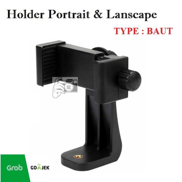 Tripod Mount Phone Clip Vertical Bracket 360 Degree Rotating Tripod Ad PER