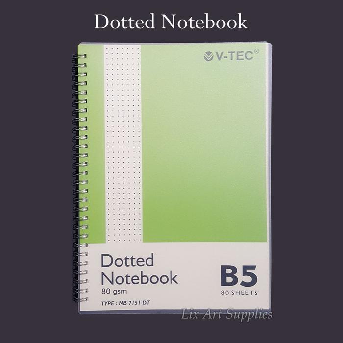 Gambar V-TEC Dotted Notebook 80 gsm - 80 lembar - B5 dari Lix Art Supplies undefined Tokopedia