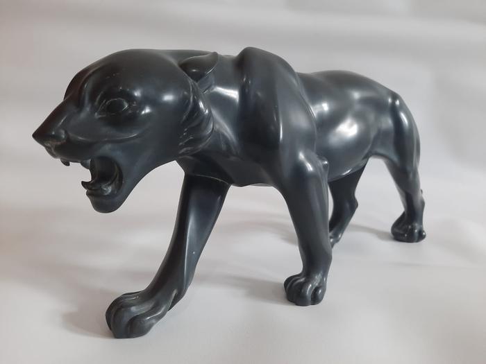 Gambar Patung Resin Macan Harimau Hitam dof / Kuning glossy / Putih Susu dof - Hitam, besar dari toko.tomo undefined Tokopedia