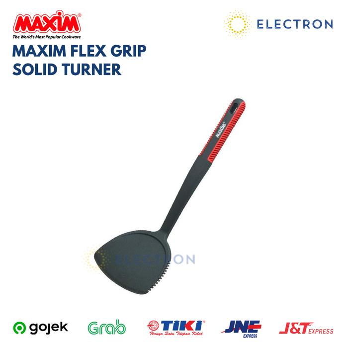 Gambar Maxim Flex Grip Solid Turner Utensil Sutil Centong Sendok Spatula - Tanpa Bubble dari Toko Electron undefined Tokopedia