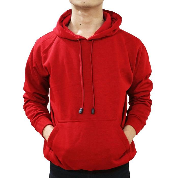 Gambar Sweater Hoodie Jumper Polos MERAH CABE - JUMPER MERAH, M dari DELDICK OLSHOP undefined Tokopedia