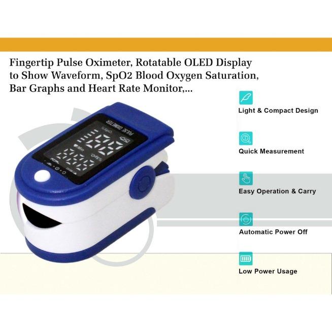 Gambar Pulse Oximeter Oximetry LCD Finger / Oxymeter J-OLED - B19004 - Biru dari Click n Pay undefined Tokopedia
