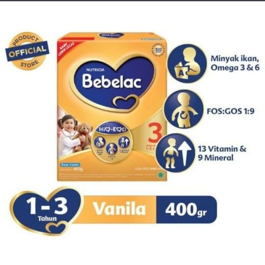 Gambar Bebelac 3 400gr Susu Bebelac 3 Vanila 400 gr dari uki tama undefined Tokopedia