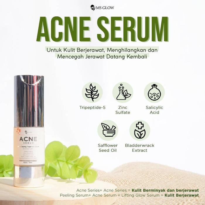 ms glow serum acne