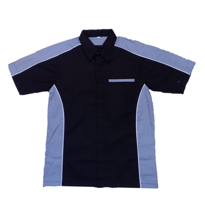 Gambar seragam promosi lapangan#seragam sales#mekanik#seragam kerja - Hitam kom abu, S dari charlyn_shop undefined Tokopedia