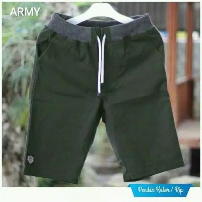 Gambar CELANA PENDEK PRIA SANTAT CHINOS CINO SANTAI OLAHRAGA PANTAI SURFING - Hijau army, M dari adhiz INTACTICAL Collection undefined Tokopedia