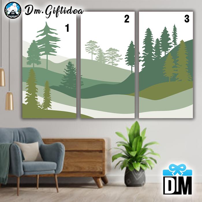 Gambar Hiasan Dinding Wall Decor Desain Gambar Poster Pemandangan Hijau 1-6 - Hijau-1 dari Dm.Giftidea undefined Tokopedia