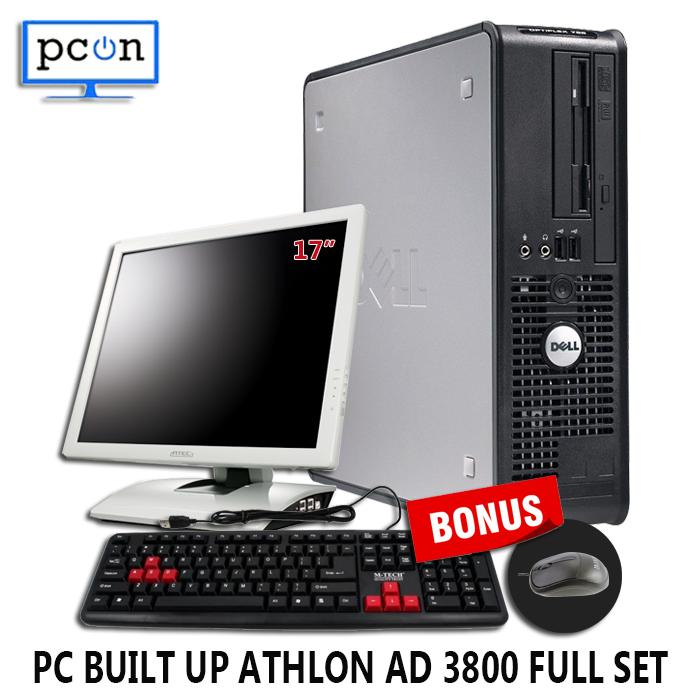 Gambar PC BUILD UP DELL OPTIPLEX 740 SLIM AMD WINDOWS ORI FULL SET SIAP PAKAI dari PC ON COMPUTER undefined Tokopedia