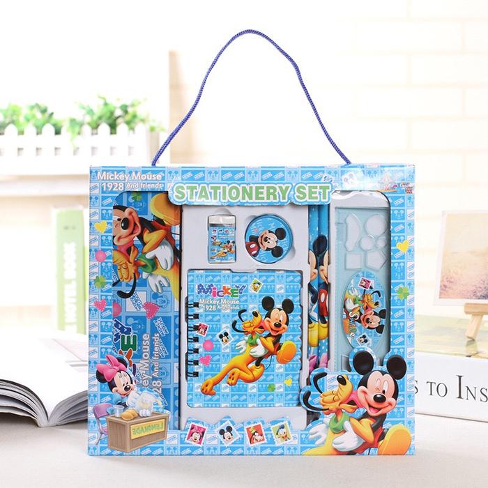 Gambar Study Set / Paket Alat Tulis Motif Mickey dari PennyPenno undefined Tokopedia