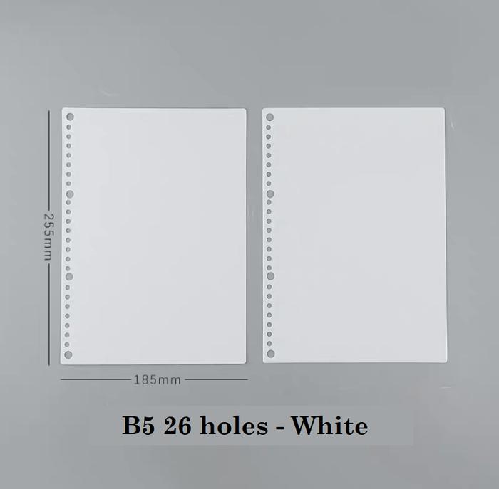 Gambar 2 Pieces PP cover for A4 A5 A6 A7 Loose-leaf Paper / Binder - B5, White dari Haru.collections undefined Tokopedia