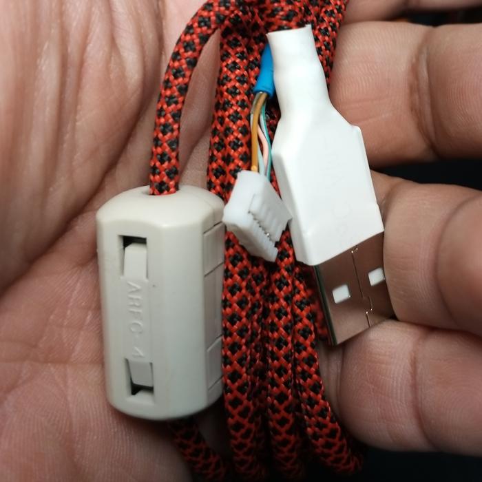 Gambar Mouse cable replacement / Kabel pengganti mouse / sleeve flexible - Dengan Ferrite, standard 2mm dari KangSetro undefined Tokopedia