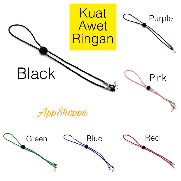 Gambar Tali Gantungan Pengait Masker Lanyard Mask ANTI-LOST Elastis ROPE - BLACK dari ilouyouCollection undefined Tokopedia
