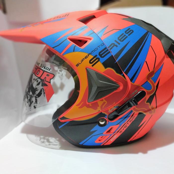 Gambar Helm Semi Cross ( supermoto ) jpx/jpr - 1, All Size dari Rahayu Helm Bawen undefined Tokopedia