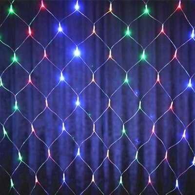 Gambar Lampu Hias Jaring Dekor Fishing Net Curtain LED - RGB, 1,5 x1,5 M dari Mulyasetore undefined Tokopedia