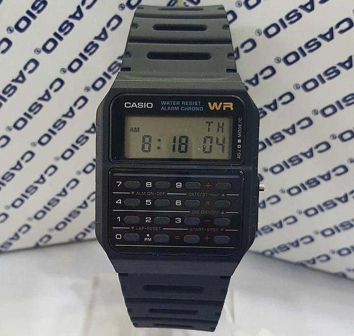 Jam Tangan Casio Calculator Original 