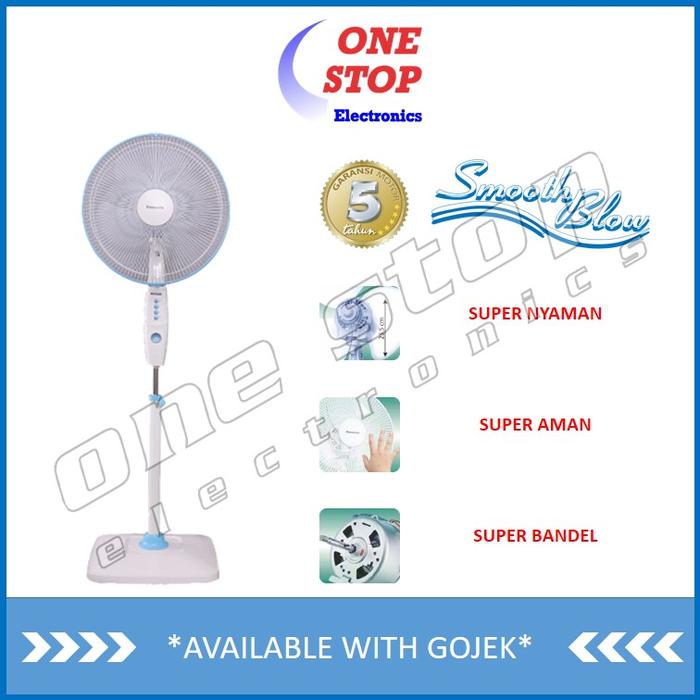 Gambar PANASONIC F-EP404-A2/G2/P2 Stand Fan - Biru dari OneStop Electronics undefined Tokopedia