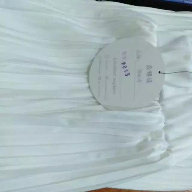 Gambar rok plisket import premium - Putih dari Dusdusan Official Store undefined Tokopedia