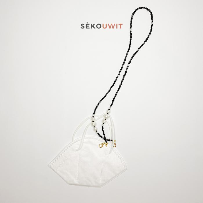 Gambar DIANELLA Tali Kalung Masker dan Kacamata - Mutiara / Face Mask Strap - Hitam dari Sekouwit undefined Tokopedia