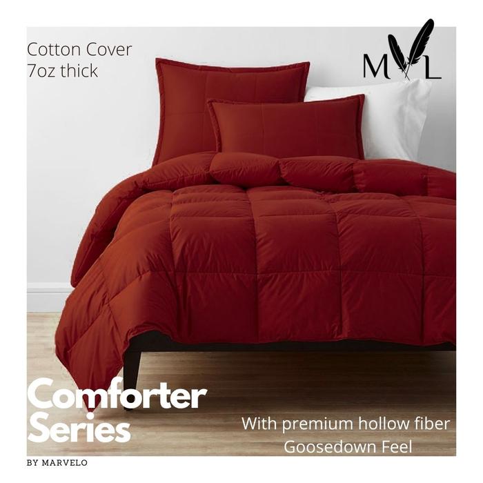 Gambar BED COVER SPREI SET KATUN JEPANG King Koil Size 200 Tinggi 30 cm - Merah, tinggi 35 cm dari Marvelo Bedding undefined Tokopedia