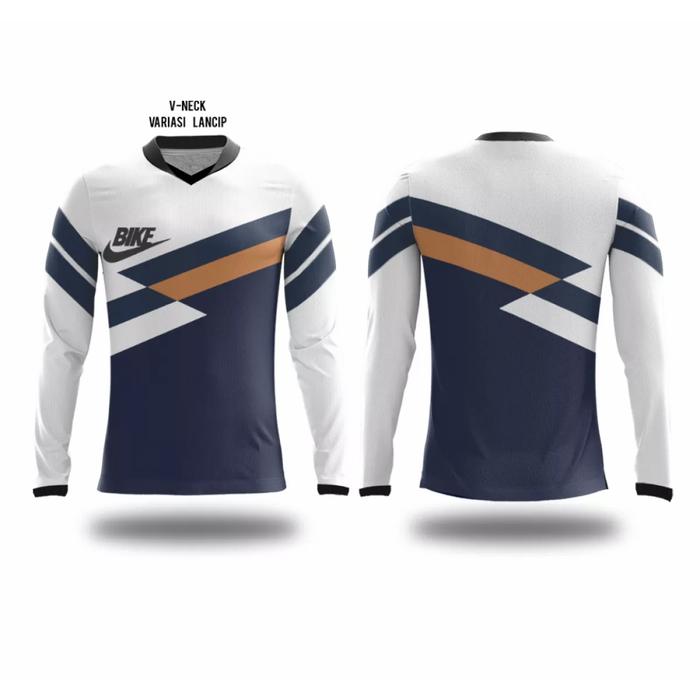 Gambar Jersey Sepeda Custom | Baju Sepeda | Kaos Sepeda | Seragam Sepeda BIKE - V-Neck, L dari All She Needs Apparel undefined Tokopedia