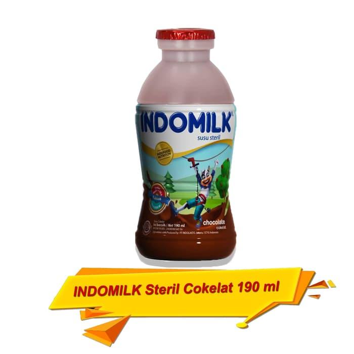 Gambar INDOMILK UHT STERIL 190ml / INDOMILK SUSU UHT STERIL / INDOMILK STERIL - Coklat dari AmandaAnggunia undefined Tokopedia
