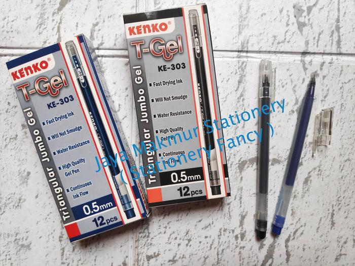 Gambar Pen gel kenko T-gel 0.5 mm KE-303 - Hitam dari Stationery Fancy undefined Tokopedia