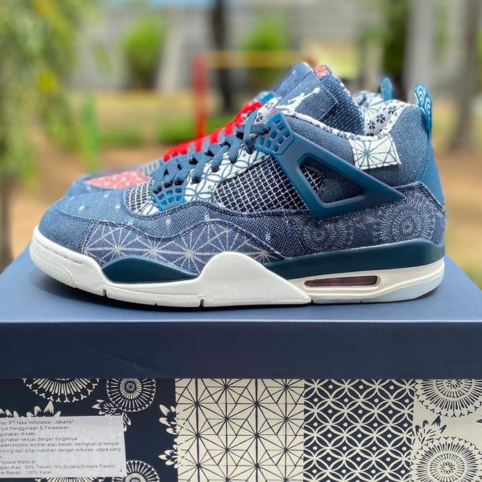 Jual Nike Air Jordan 4 SE Sashiko Deep Ocean Original - 44 - Kota