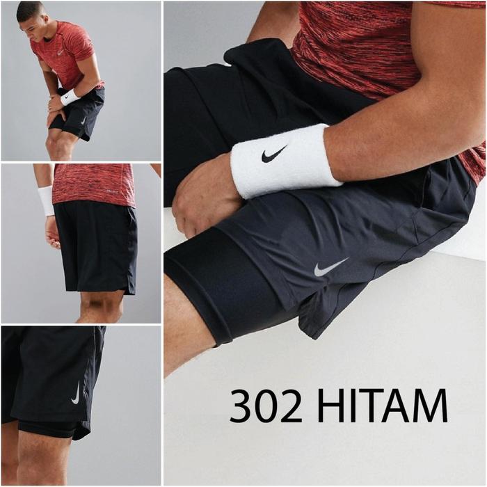 Gambar Celana Lari Pria 2 in 1 Nike Challenger Running Shorts Gym Training - 302 NAVY, L dari OneMMA undefined Tokopedia