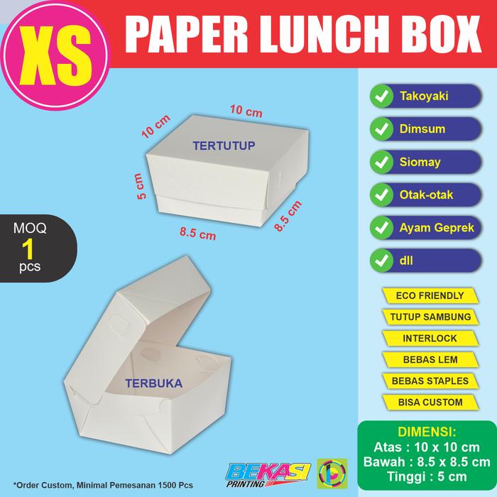 Gambar Order Sampel Paper Lunch Box / Dus Makanan Autolock / Take Away - PLIXSOO dari Bekasi Printing Utama undefined Tokopedia