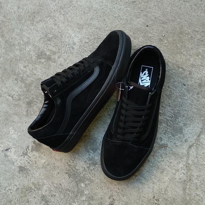 black suede platform vans
