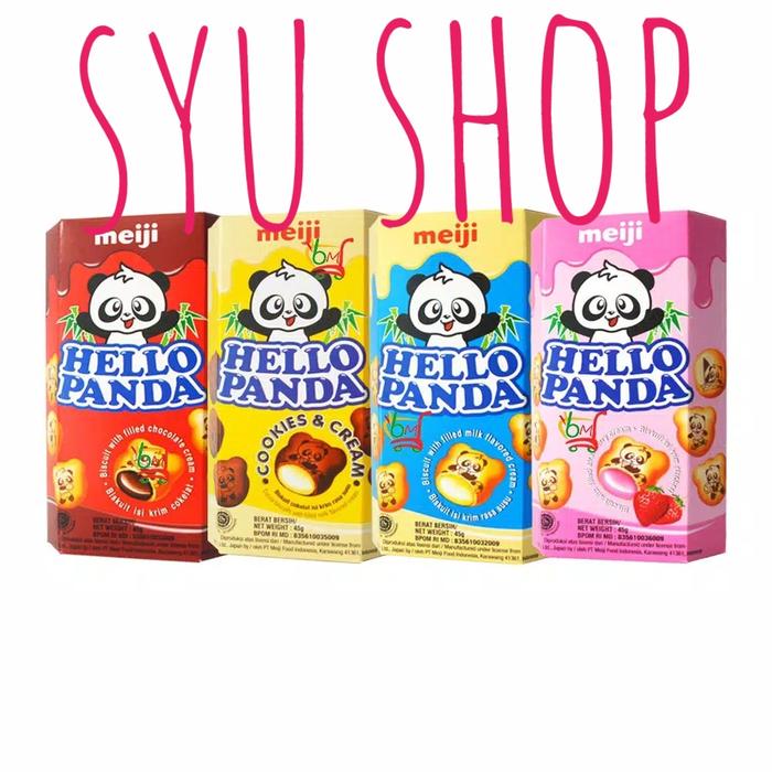 Gambar Hello panda biskuit meiji 45gram all variant dari Syu Shop tokpediashop undefined Tokopedia