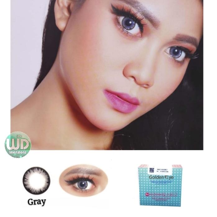 Gambar Softlens - Lensa Contact - Contact lens - Silicone Hydrogel Golden Eye Black Brown - Blue dari Wide Dimension undefined 4 Tokopedia