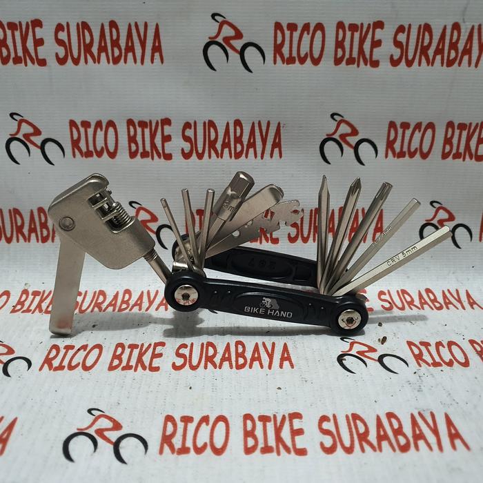 Gambar TOOL SET ALAT KUNCI SET FOLDING BONE BIKE HAND 13 in 1 dari RICOBIKESURABAYA undefined Tokopedia