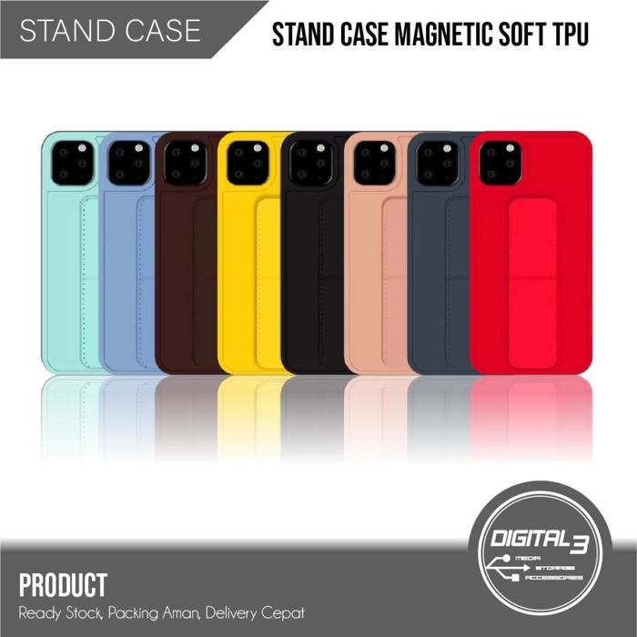 Gambar Kick Stand Magnetic Case TPU Casing Iphone 12 Mini 12 Pro 12 Pro Max - Biru Muda, iPhone 12 (5.4) dari Digital 3 undefined Tokopedia