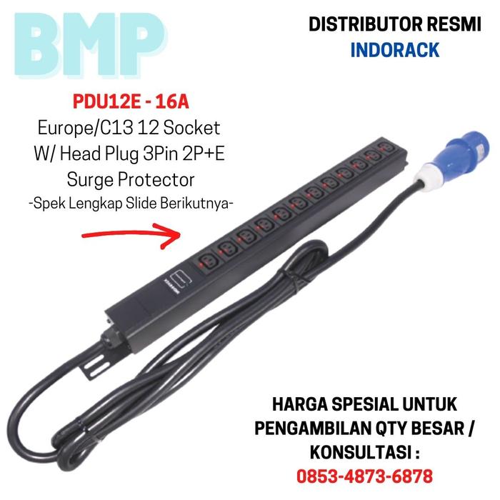 Gambar INDORACK PDU 12 OUTLET COLOKAN INDO / C13-C14 - STOP KONTAK RACK SNI - C13-C14 dari BorneoMP Store undefined Tokopedia