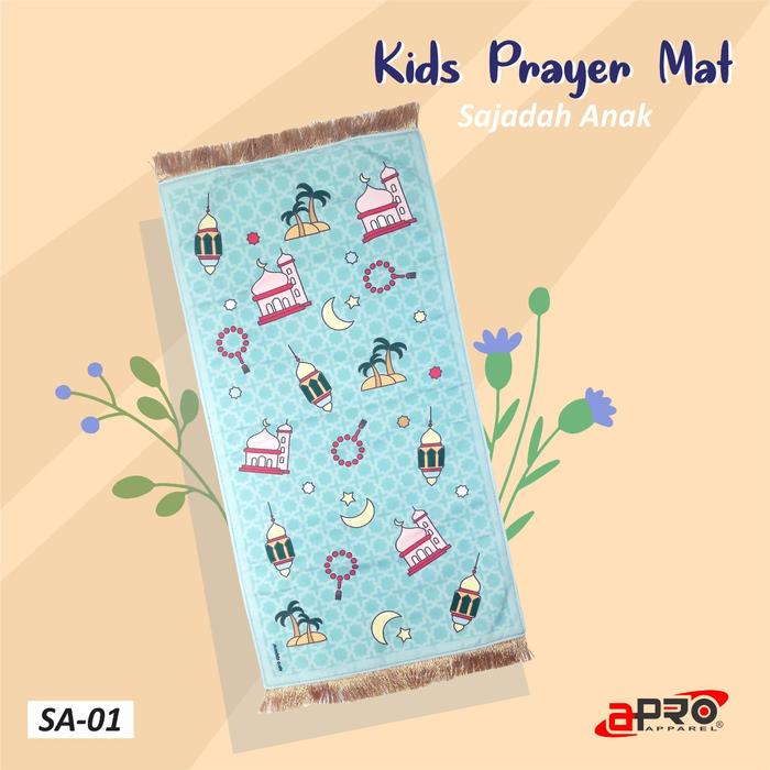 Gambar Sajadah Anak berkarakter - APRO - Kids Prayer Mat - SA-01 dari Fyana undefined Tokopedia
