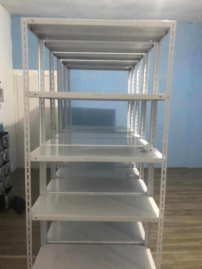 Gambar RAK GUDANG/LEMARI BESI 100x40x200 - Putih, 100x40x200 dari UD. Fatine Jaya undefined Tokopedia