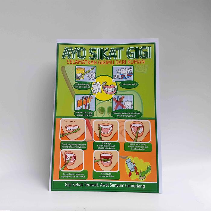 Gambar Poster Sehat untuk Sekolah - Sambut Belajar Seru di Sekolah - Ayo Gosok Gigi dari Sahabat Sejasa undefined Tokopedia