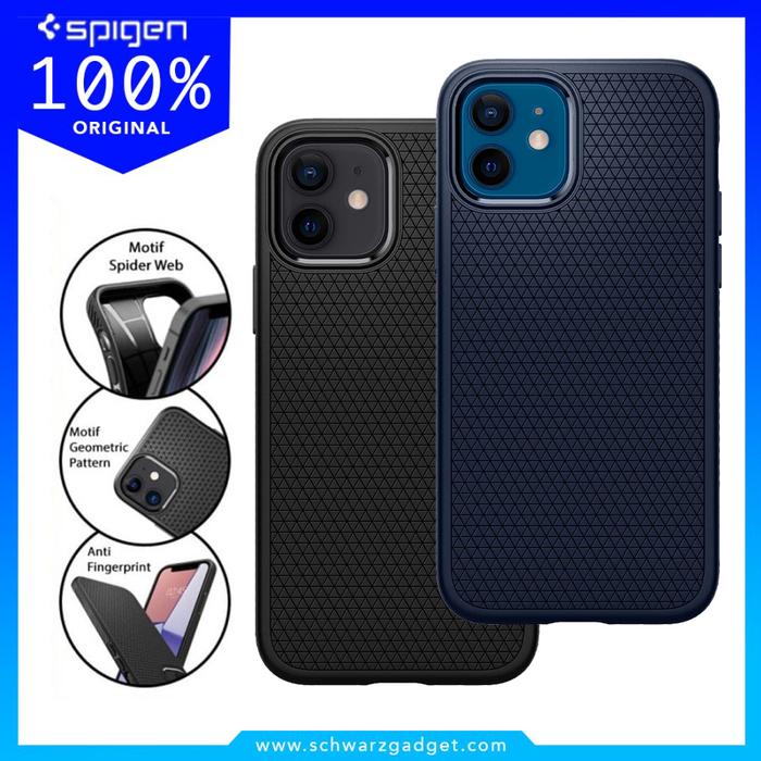 Jual Case iPhone 12 Mini Spigen Liquid Air Softcase Casing Black