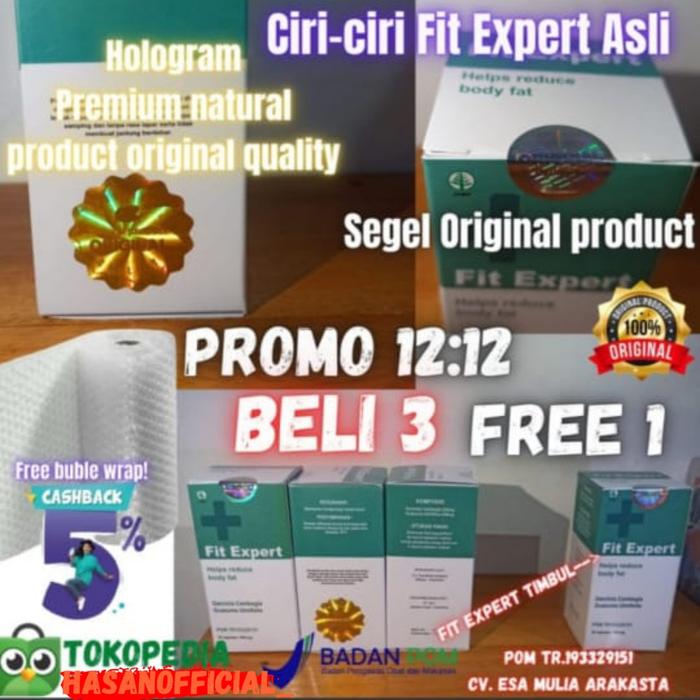 Gambar Fit Expert Asli Obat Pelangsing Badan Ampuh Ori BPOM dari HASAN OFFICIAL- undefined Tokopedia