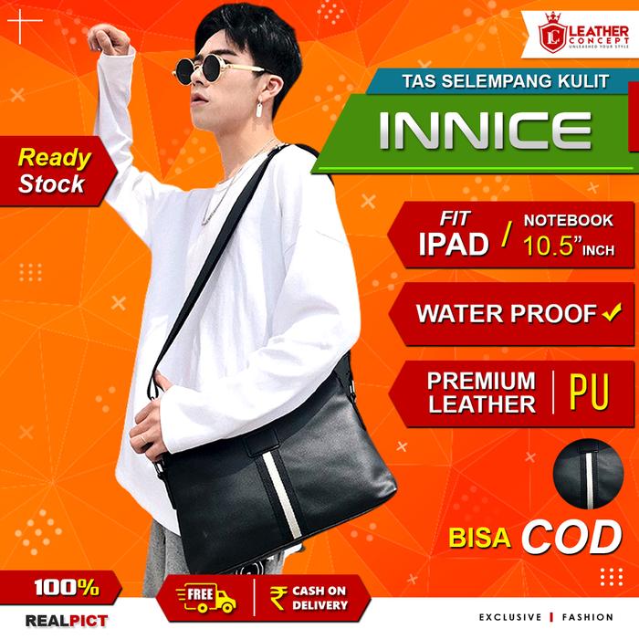 Gambar Tas Selempang Pria Kulit - Tas Pria - Tas Kulit Pria (INNICE) dari Leather Concept undefined Tokopedia
