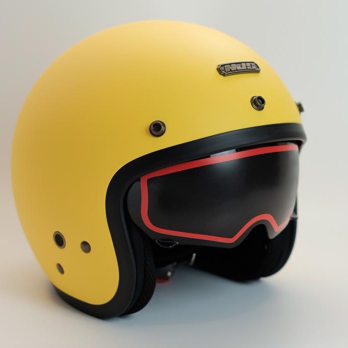 Gambar NJS retro NX2 - Warna Terbaru - Yellow doff, S dari Ride On Helmet undefined Tokopedia